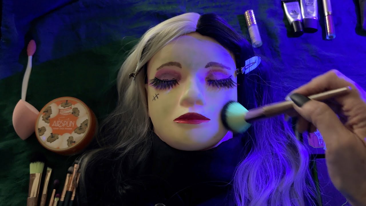 ASMR Halloween Makeup On A Mannequin