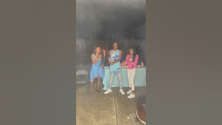 Brooklyn attends Richboytroy x Yanni gender reveal !!