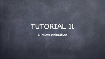 iOS Tutorial 11 "UIView Animation"
