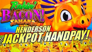 Henderson JACKPOT Handpay! 😍 Rakin Bacon Sahara Slot Machine (Emerald Island Casino)