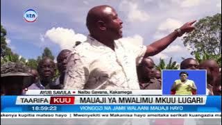 Kifo cha mkuu wa shule chazua simanzi eneo la Lugari huku uchunguzi ukiendelea na polisi