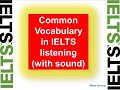 Ielts listening common words with sound