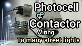 1 Photo sensor +1 Contactor to power many street lights |Practical tutorial|
