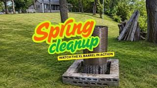 XL Burn Right Incinerator in Action: Spring Yard Debris Cleanup in Adams County, Wisconsin