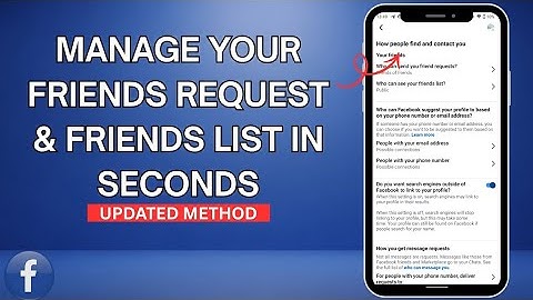 Stop Unwanted Friend Requests on Facebook | Friends List Management