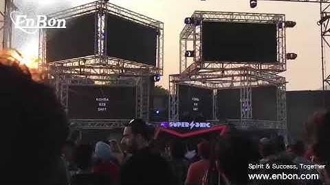 Enbon R5 Series Rental led Display showing in different kinds of led screen stage Event and led wall
