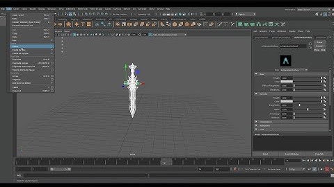 Sword 3d model in maya//Maya tutorial // #3d #3dmodel #maya #video #trending #shorts
