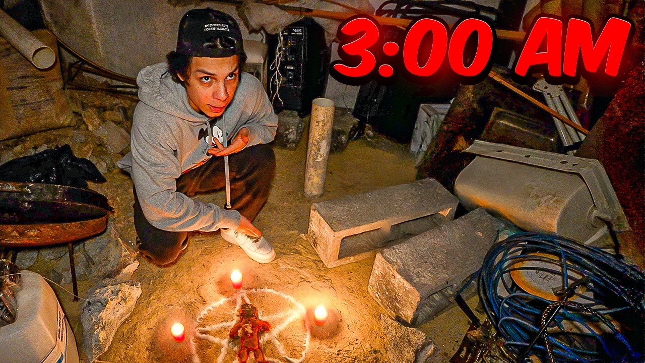 EXPLORAMOS LA CASA A LAS 3:00 A.M. Y ENCONTRAMOS UN PENTAGRAMA OCULTO 💀 - Yair17