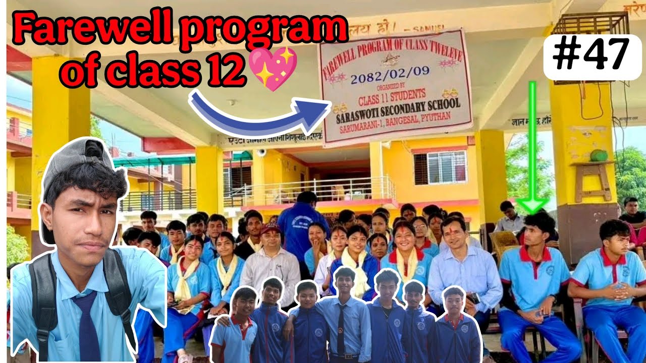 Farewell program of class 12 💖 || school vlog 😆 @Syakutivlogs - YouTube