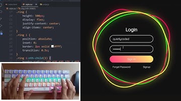 ASMR Programming - Animated Login Page - No Talking