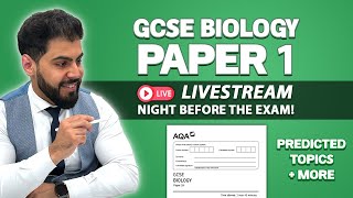 📝 GCSE AQA Biology Paper 1 | 🔴 Live Stream @ 8:30 PM | Predicted Topics | Combined & Triple Science
