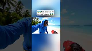 lagi Lagi Viral Monyet Ngevlog Di Pantai Lo fypviral memes lucu funny  lucu