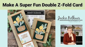 🔥 Here’s A Quick Way To Make A Super Fun Double Z-Fold Card