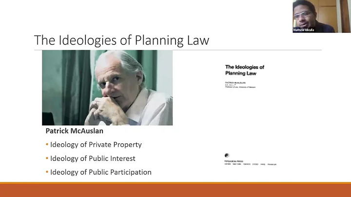 Urban Planning, Informality and the Law: Unpacking the Planning Law Regime of the Indian City