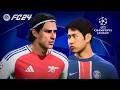 Arsenal 1-3 PSG | UEFA Champions League™ (FC 24 Realistic Prediction)