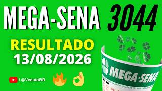 🍀 MEGA-SENA 3044 RESULTS TODAY (08/13/2026) | Draw Contest 3044 🍀 MEGA-SENA 3044 RESULTS TODAY (08/13/2026) | Draw Contest 3044