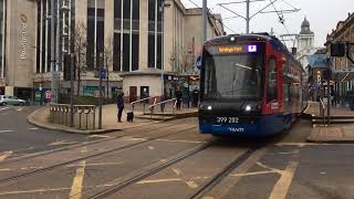 Citylink Stagecoach Sheffield Tram-Train 399202  At Castle Square From Cathedral To Herdings Park
