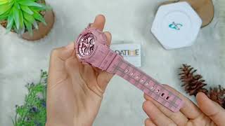 Casio Baby-G Analog-Digital Standard Pink Dial Pink Resin screenshot 4