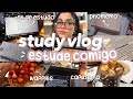 study vlog produtivo: 08am - 19pm | aulas on-line, cafeteria, phomemo e leitura ativa 📚