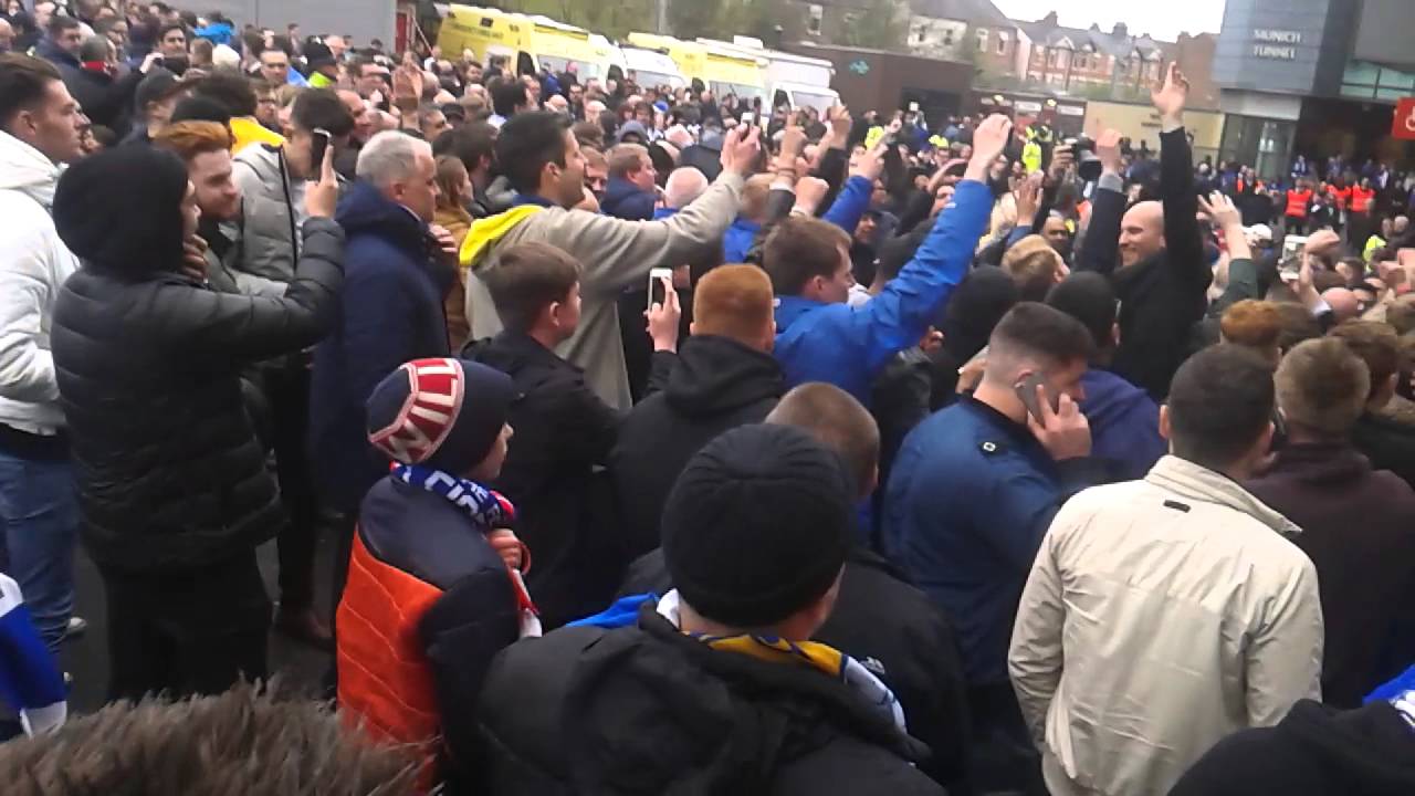 Leicester fans chanting YouTube
