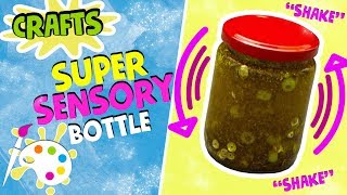 SUPER Sensory bottle 💛 | How To Make | Easy Art and Craft for Kids