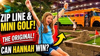 ZIPLINE & Mini Golf ⛳️ at the Original Craziest Course! Close Match! 5 Holes-in-One!