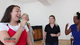 In rehearsals with Unexpected Joy