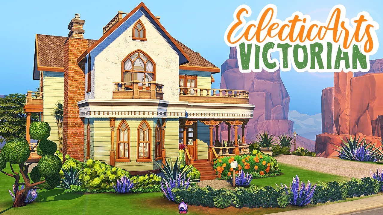 Eclectic Arts Victorian || The Sims 4: Speed Build - YouTube