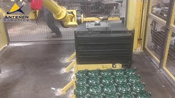 Fanuc Robotic Machine Unloading and  Palletizing Cell