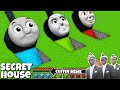 I found Secret THOMAS and FRIENDS HOUSE UNDERGROUND in Minecraft - Coffin Meme ! Percy and James