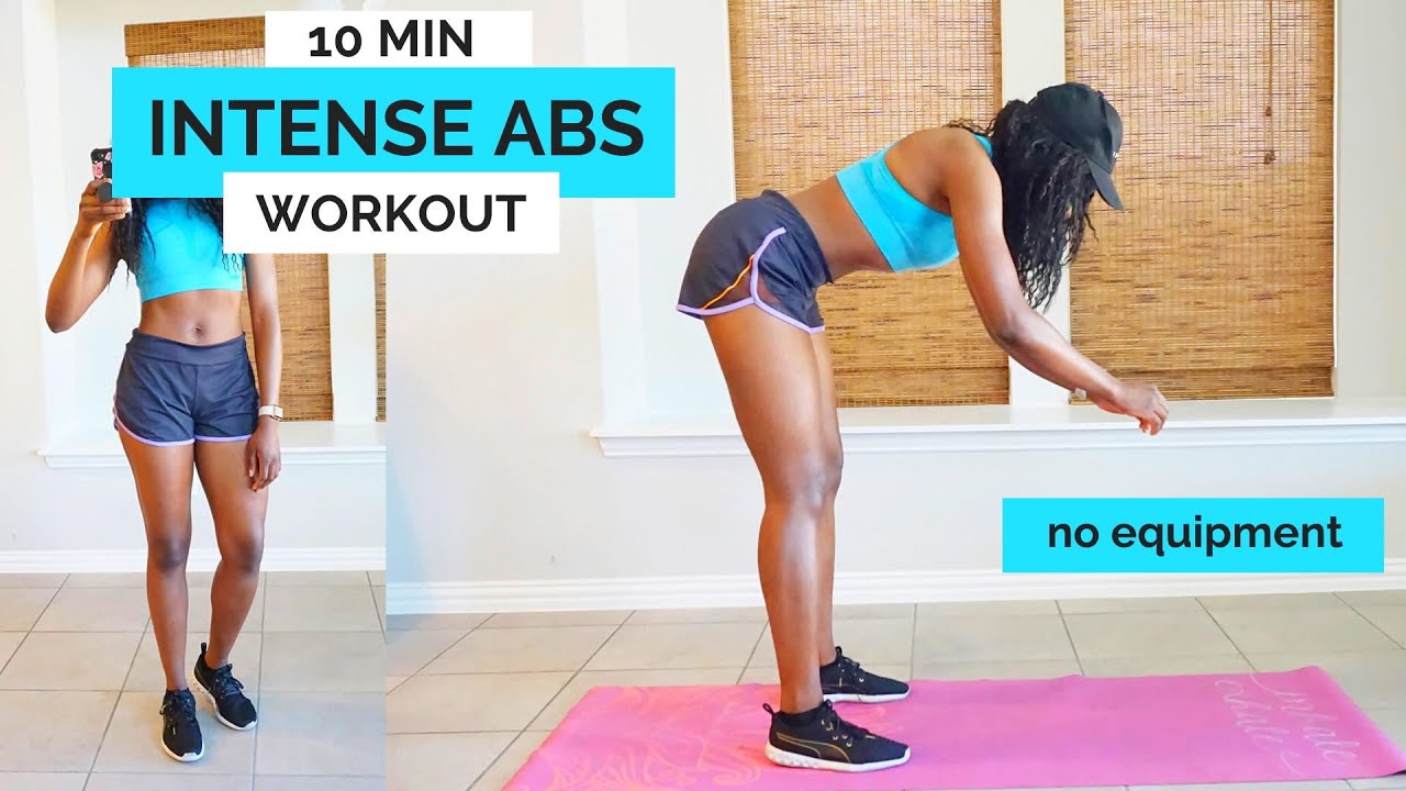 10 Min INTENSE Ab Workout \\ Upper abs + lower abs + waist slimming