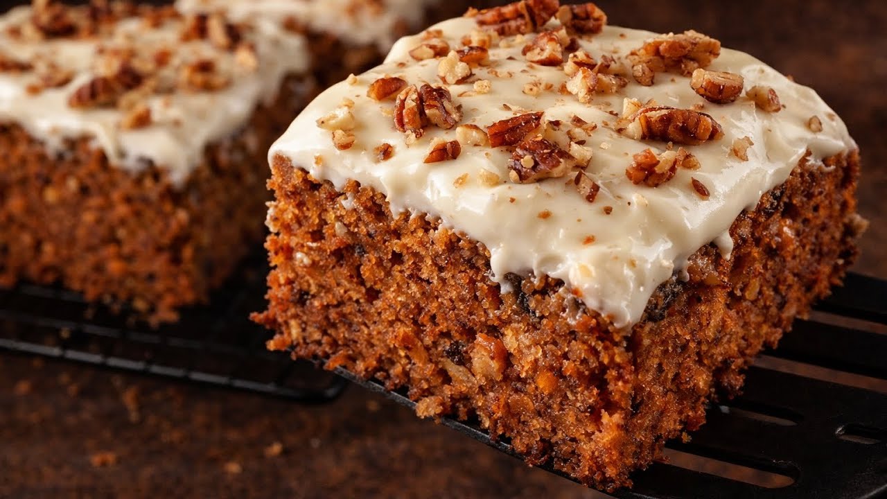 كيكة الجزر الهشه بالجوز و القرفة🥕🍰 بمقادير موزونه وطريقة سهله 🤤🔥