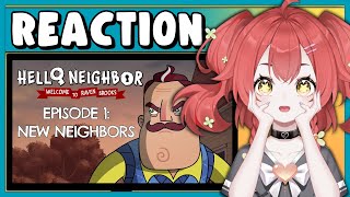 NEIGHBORS FROM HELL! My Reaction to Hello Neighbor Animated Series EP1