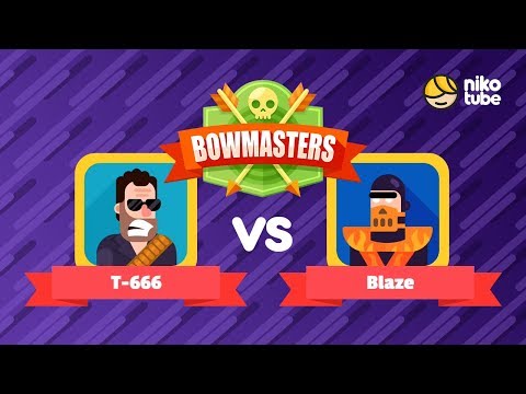 Bowmasters Walkthrough: ? T-666 vs Blaze. Прохождение игры Бовмастерс: T-666 против Блэйза