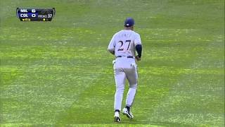 2013/07/28 Gomez's tumbling catch