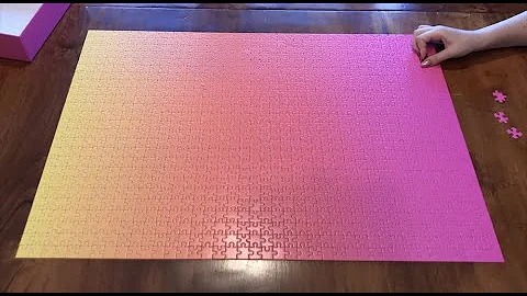 Areaware 1000 Piece Gradient Puzzle Timelapse
