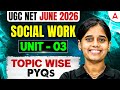 UGC NET Social Work | UGC NET Social Work Unit 3 Topic Wise PYQ's By Ritu Mam
