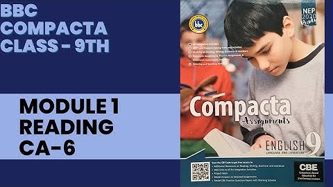 BBC Class 9|Module -1|CA-6|Solved and Explained