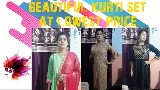 Cheapestglowroad haul| dress Material review|GlowRoad kurti