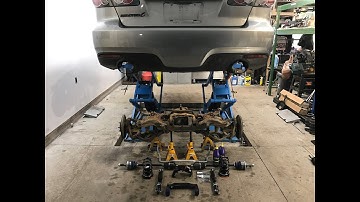 MazdaSpeed 6 rear end install DSS axles, BC coil overs, Corksport diffbrace and more