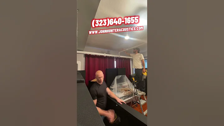 Recording Studio Install Timelapse With 14 of our 4” & 17” x 17” x 72” Triangle Bass Traps!