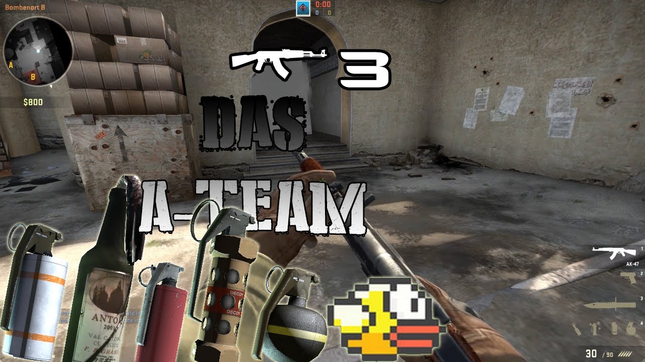 CSGO Tutorial 3 Smokegrenades/MolotovsBrandgranaten/Decoys/HE