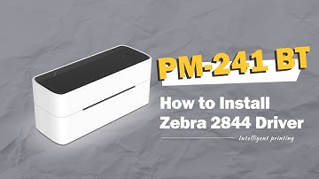 Phomemo PM-241BT Tutorial: (Win) Installing Zebra 2844 Driver and Prepare before use