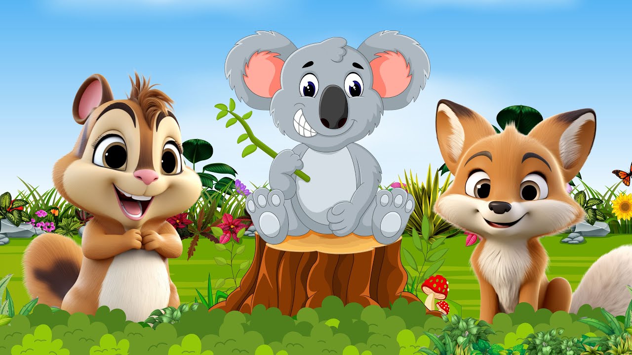 Koala Riding Tortoise Cute Animal Sounds Compilation: Koala, Fox, Squirrel, Tortoise - Animal ...