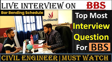 Top Most Interview Questions For BBS (Bar Bending Schedule)|| By Civil Guruji Delhi ||