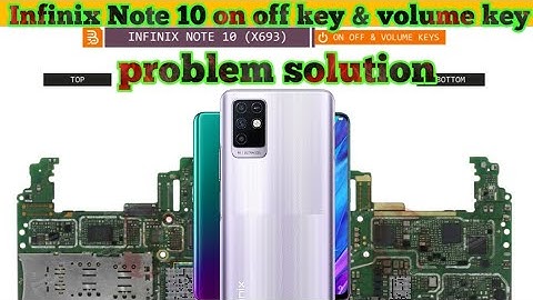 Infinix Note 10 On off key & volume key not working problem jumper solution