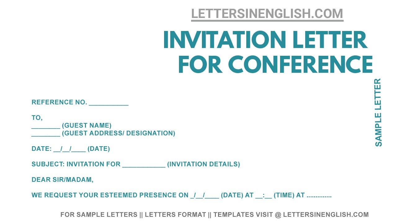 how to write an invitation letter sample