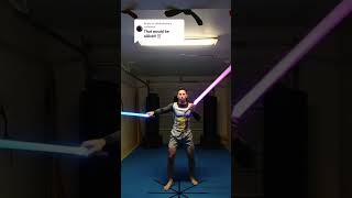 Let's talk about this flow combination. #letstalk #tutorial #martialarts #lightsabers