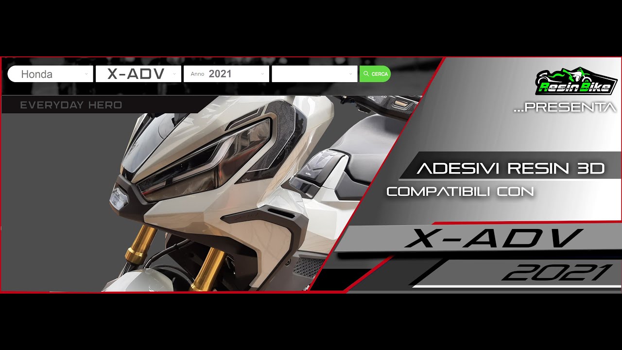 Adesivi 3D In Resina Per Honda X-ADV 2021 - Decorazione E Protezione Muso Frontale - Foto 3