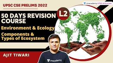 50 Days Revision Course | Components & Types of Ecosystem | UPSC CSE/IAS Prelims 2022 | Ajit Tiwari